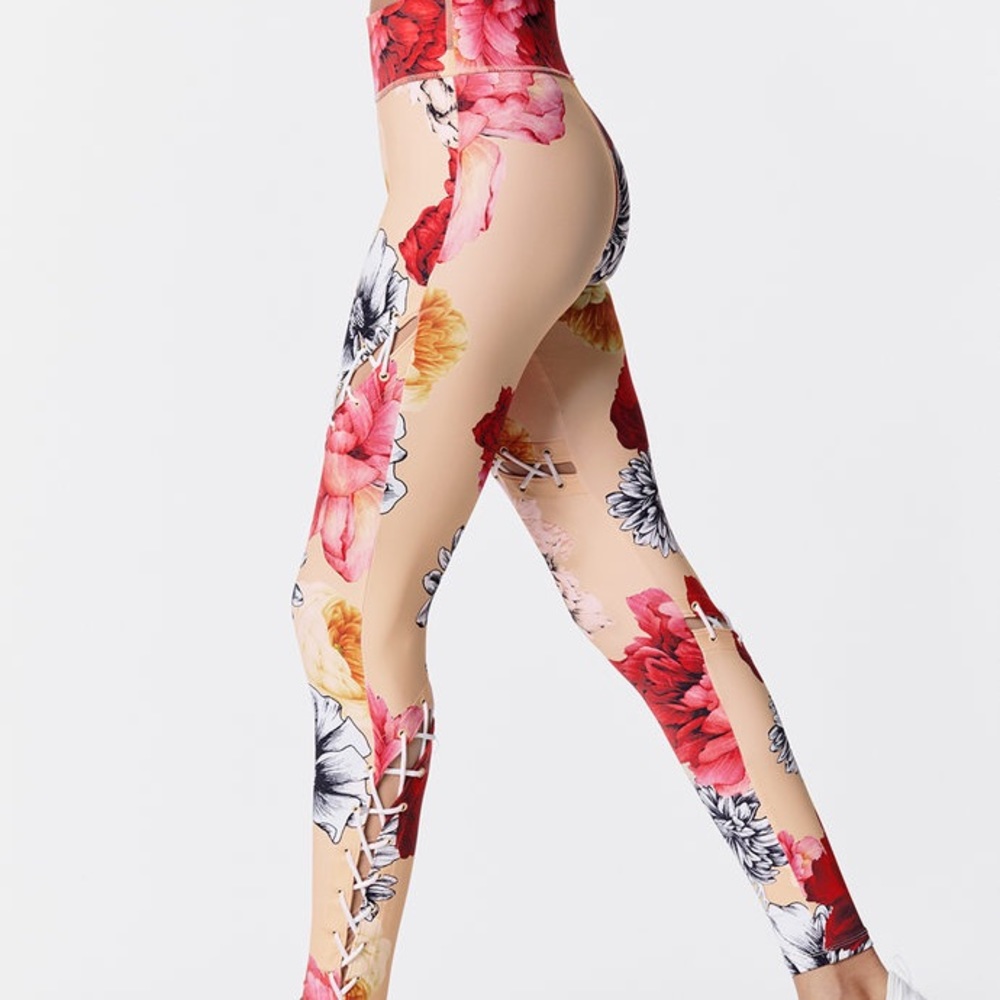 Carbon38 High-Waisted Floral Leggings